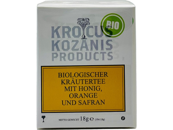 BIO Kräutertee mit Honig. Orange & Safran