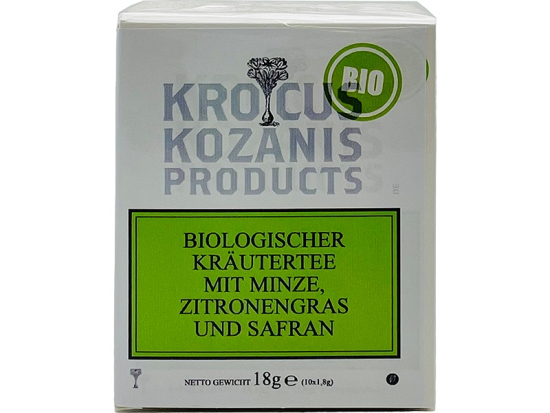 BIO Kräutertee mit Minze.Zitronengr. & Safran