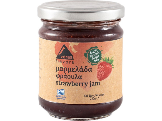 ERDBEERMARMELADE OHNE ZUCKER 230G VORAS