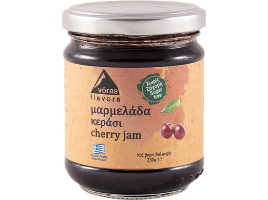 KIRSCHMARMELADE OHNE ZUCKER 230G VORAS