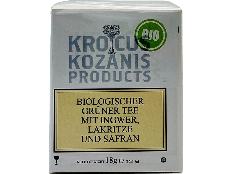BIO Kräutertee mit Ingwer, Lakritz & Safran