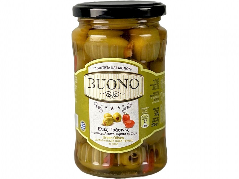 BUONO Oliven mit Getrockneten Tomaten 360g